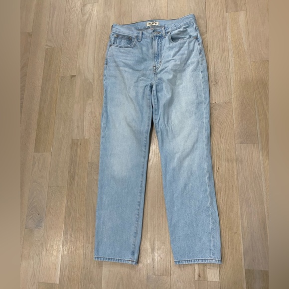 Madewell The Perfect Vintage Jean High Rise Straight Leg Light Blue Wash - Picture 3 of 3